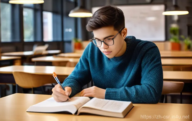 사회적 책임 경영 자격증 대비 추천 교재 - **Prompt 1: Diligent ESG Student in a Modern Study Space**
    A young adult, mid-20s, with a focuse...