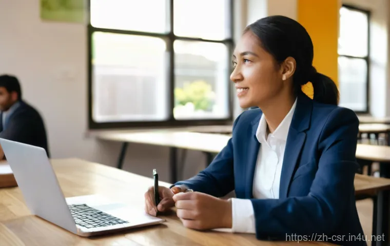사회적 책임 경영 전문가의 하루 일과 - **Prompt: Stakeholder Listening Session**
"A female Corporate Social Responsibility (CSR) expert...