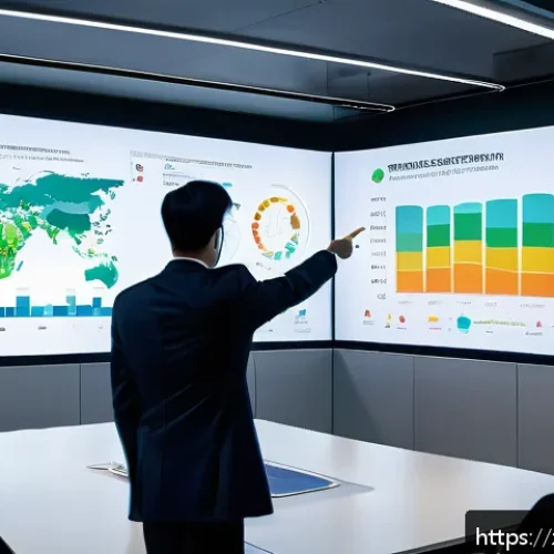 사회적 책임 경영 이직 준비 팁 - A modern corporate office environment showing a diverse team of professionals collaborating on a Cor...